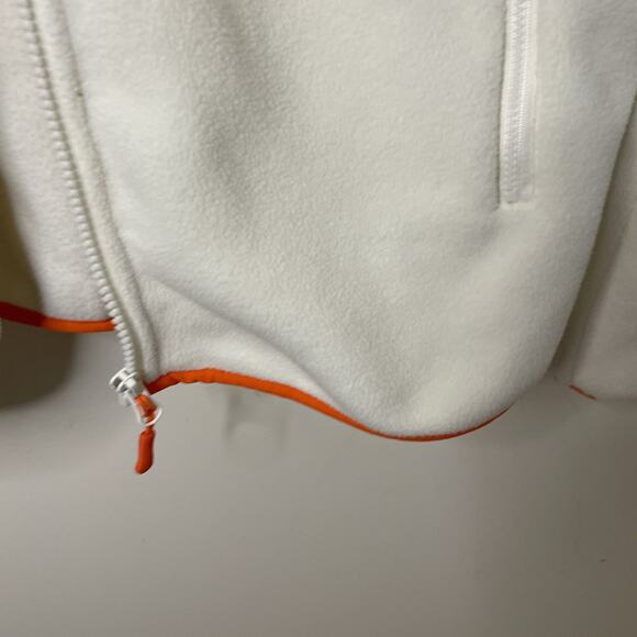 Monoprix Sport Synchilla White/Orange/Blue Skiing Winter Preppy France Women Sm - Picture 11 of 13